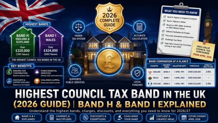 Highest Council Tax Band in the UK (2026 Guide) | Band H & Band I Explained