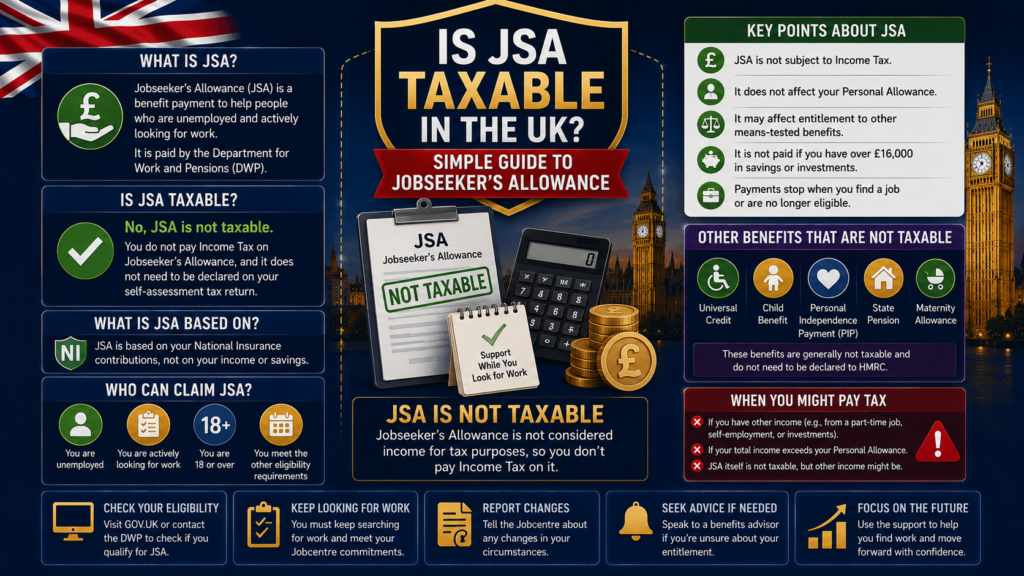 Is JSA Taxable