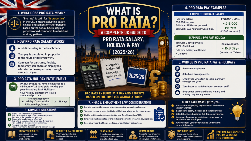 Pro Rata UK – Pro Rata Salary UK calculation guide