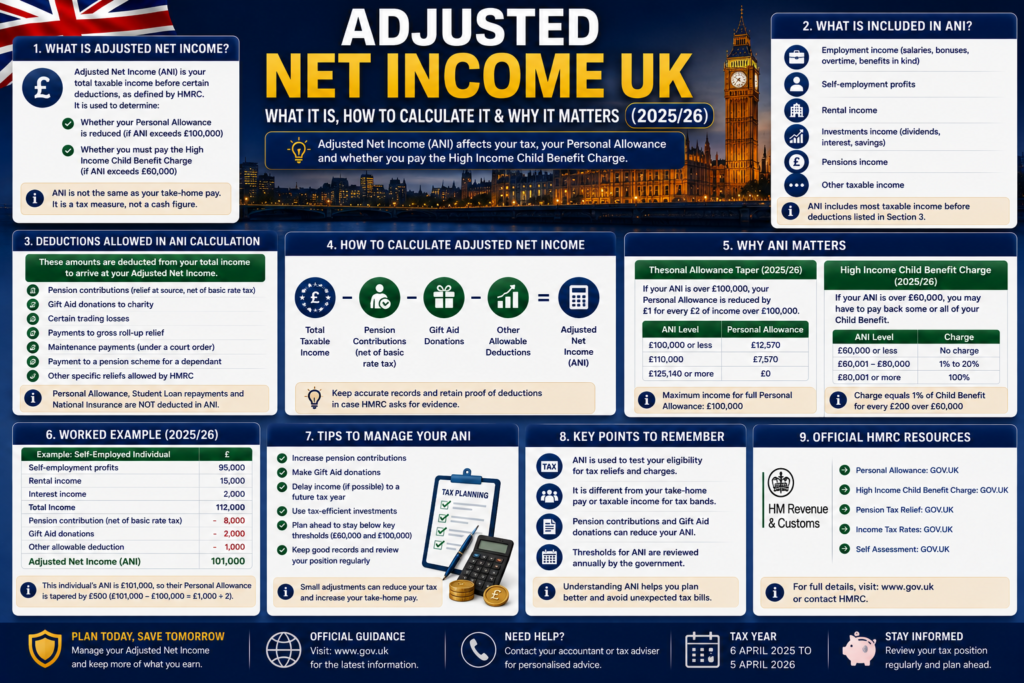 Adjusted Net Income UK – What It Is, How to Calculate It & Why It Matters (2025/26)