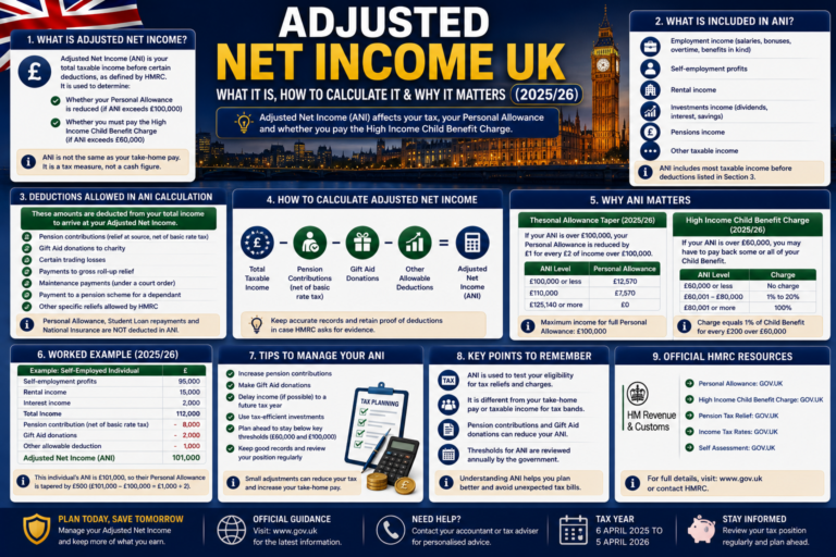 Adjusted Net Income UK – What It Is, How to Calculate It & Why It Matters (2025/26)