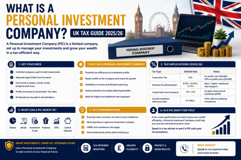 Personal Investment Company UK Tax Guide 2025/26