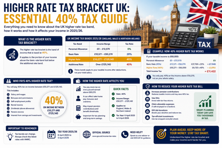 Higher Rate Tax Bracket UK – Essential 40% Tax Guide