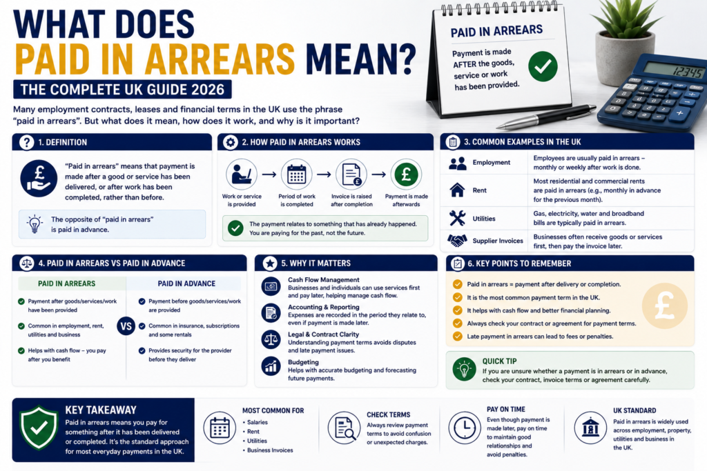 Paid in Arrears – Complete UK Payment Guide