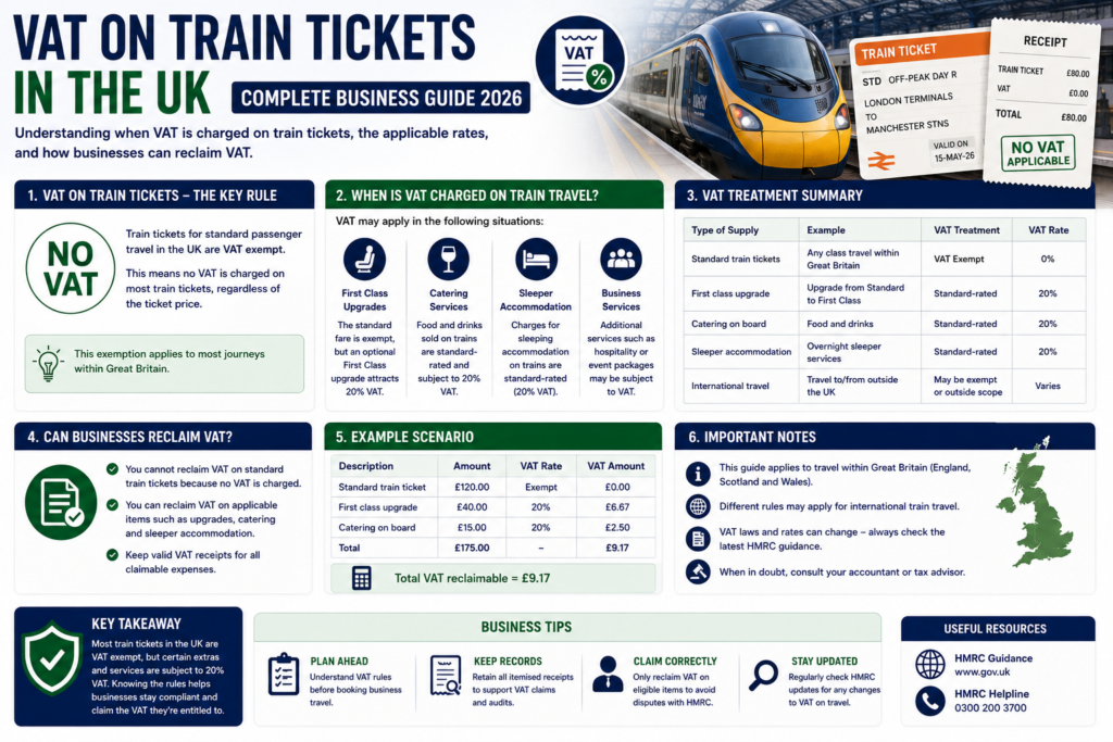 VAT on Train Tickets in the UK