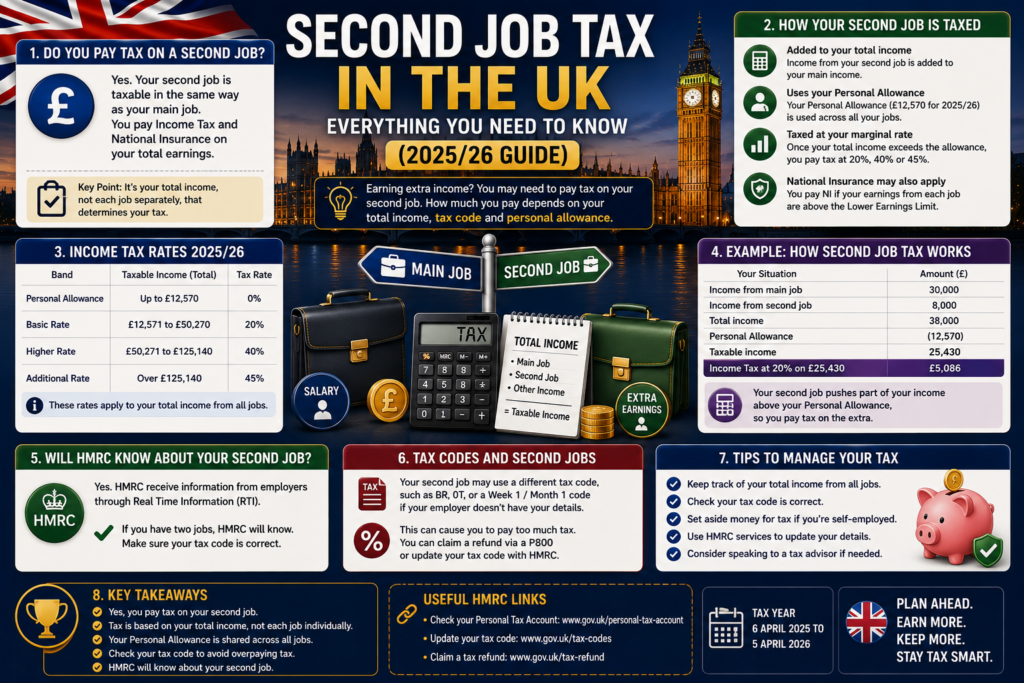 Second Job Tax UK – Everything You Need to Know (2025/26 Guide)